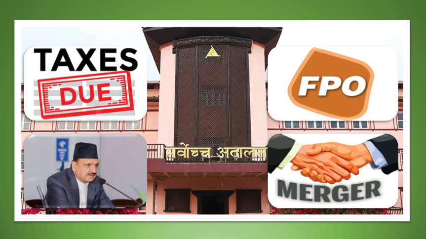 राष्ट्र बैंकले उकासेको शेयर बजारलाई सर्वोच्चले दियो झट्का, दर्जनौ कम्पनीले आजै अर्बौ रुपैयाँ कर दाखिला गर्नै पर्ने